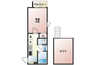 クオーレ朝霞【3階】の間取り