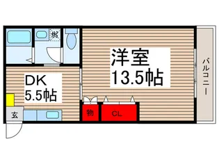 ワコ-スクエア-ハイツ【2階】の間取り