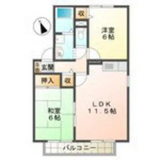 ファミリア21 B棟【2階】の間取り