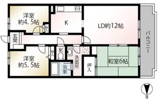グレイス池尻【1階】の間取り