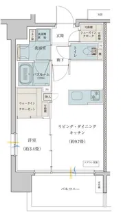 クリオラベルヴィ名古屋花の木【4階】の間取り