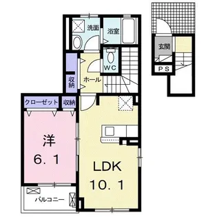 ティーズ グロース II【2階】の間取り