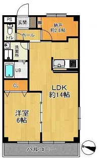 ハイデルベルグ【3階】の間取り