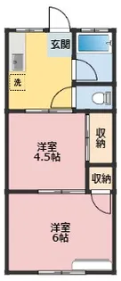 パナハイツ【1階】の間取り