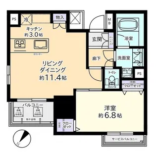 プレミア富山駅前【5階】の間取り