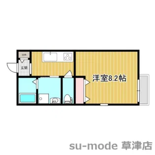 フォアール市子殿【1階】の間取り
