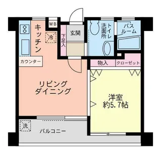 フジビューハイツ菊名弐番館【2階】の間取り