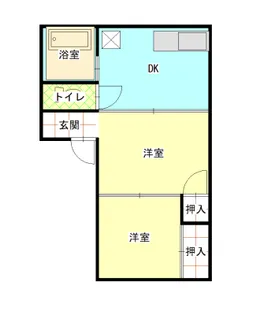 サンシティ田町 初期費用30000のみ【1階】の間取り