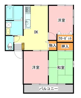 HARVEST 1【2階】の間取り