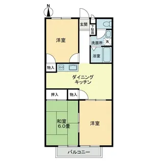 フォブール大井A【1階】の間取り