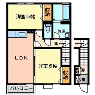 ルミエールA&K I/II/III【2階】の間取り