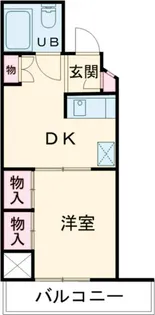駅前通りハイツ【3階】の間取り