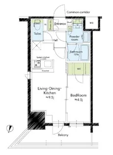 クレストコート靭公園THE CLASS【3階】の間取り