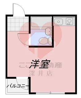 永代町マンション【4階】の間取り