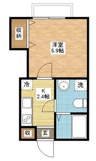 アミティ淵町【2階】の間取り