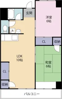 里見ビル【4階】の間取り