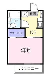 コスモハイツ【2階】の間取り