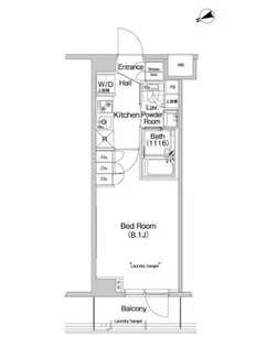 プラウドフラット代々木八幡【4階】の間取り