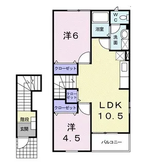 パストラルB【2階】の間取り