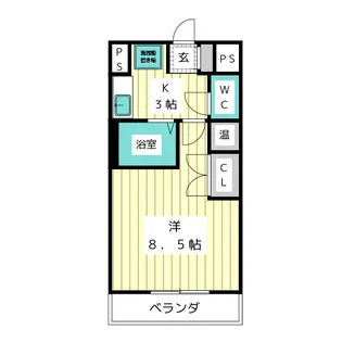 エクセレンス山中【2階】の間取り