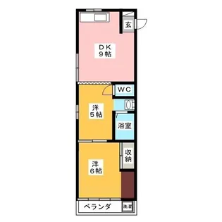 カーサ篠田【3階】の間取り