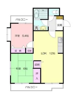 サン・フレア柿の木台【1階】の間取り