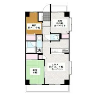 コスモ大宮グレイスコート【3階】の間取り