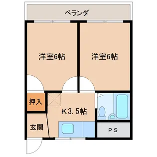ヴィラソレイユ【4階】の間取り