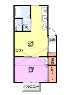 コーポ仁八【1階】の間取り