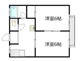 七塚ハイツA【2階】の間取り