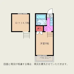 コーポS&S-2【2階】の間取り