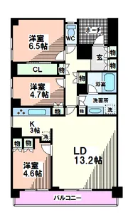 東京都小平市上水本町5【マンション】の間取り