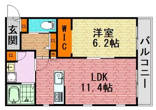 広島県広島市安佐南区西原4【アパート】の間取り