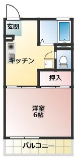 栄ハイツ【1階】の間取り