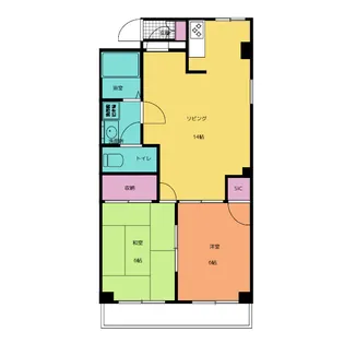グランディール雅I【2階】の間取り