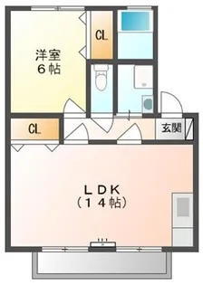ブルーパール A【2階】の間取り