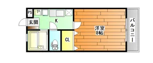サンハイツ ヒラキ【1階】の間取り