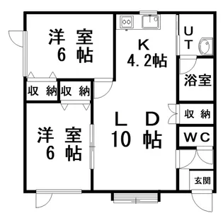 パレット【2階】の間取り
