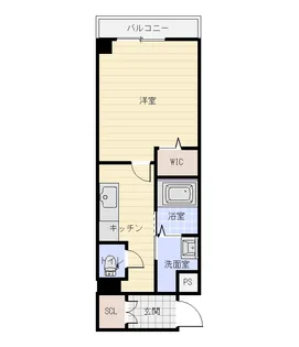 1Kの間取り画像