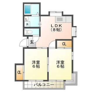 サンコーポエレガンス【2階】の間取り