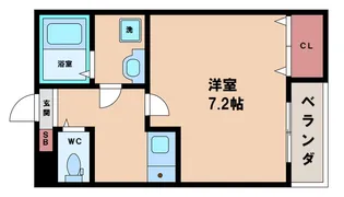 Acht HIK Residence南住吉【1階】の間取り