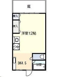 第1鶴田アパート【1階】の間取り