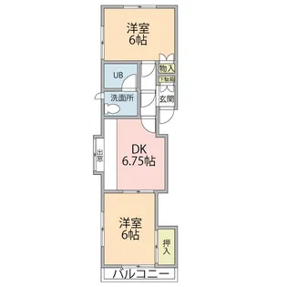 アパートメントカルベ【2階】の間取り