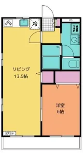 アムールハイツB【2階】の間取り