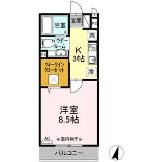 GRANDE-北烏山1丁目-【1階】の間取り