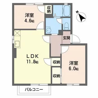 ハイネス21 A【2階】の間取り