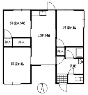 岡山県岡山市中区長岡【一戸建】の間取り