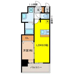 岐阜県岐阜市吉野町1【マンション】の間取り