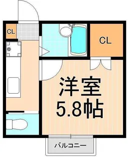 グランツ北綾瀬【2階】の間取り