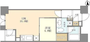 シティハウス東京新橋【3階】の間取り